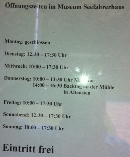 Seefahrerhaus Sellin - Öffnungszeiten Seefahrerhaus Sellin - Öffnungszeiten