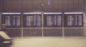 Flugtafel am Airport