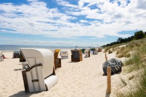 strandkörbe am ostseestrand