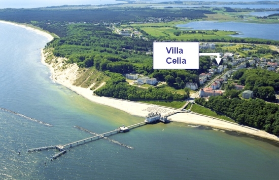 Ideal für Familien mit Kindern - Strandnahe Lage der Villa Celia im Ostseebad Sellin